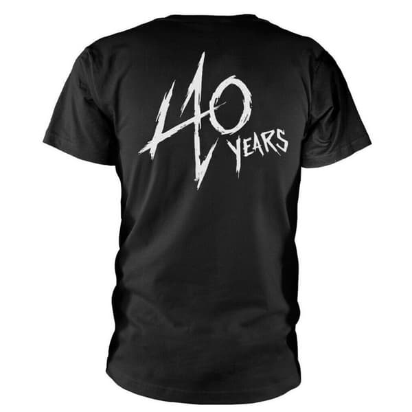 Metallica Unisex Adult 40th Anniversary Songs Logo T-Shirt