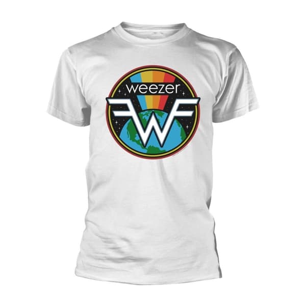 Weezer Unisex Adult Symbol Cotton Logo T-Shirt White XL
