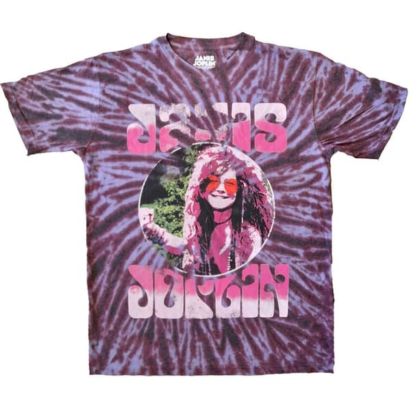 Janis Joplin Unisex vuxen Shades Tie Dye T-Shirt