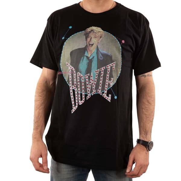 David Bowie Unisex voksen 83 Vintage T-shirt med vintage pynt
