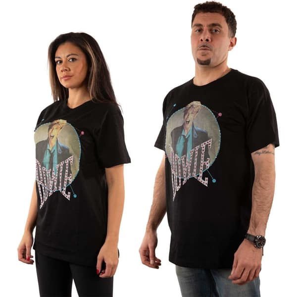David Bowie Unisex voksen 83 Vintage T-shirt med vintage pynt