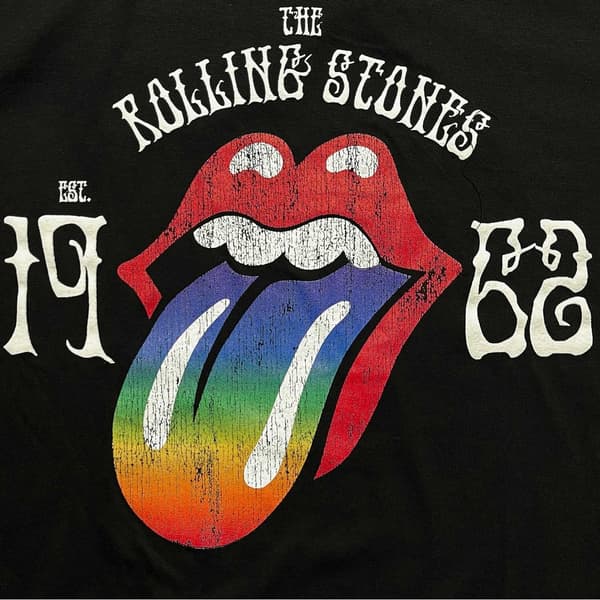 The Rolling Stones Kvinnor/Damer Sixty Rainbow Hi-Build T-Shirt