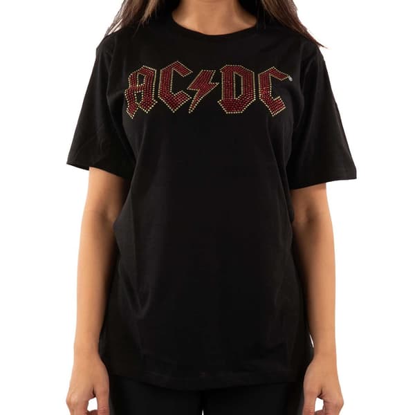 AC/DC Unisex T-shirt med förskönad logotyp för vuxna