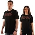 Miniatyrbild 4 av 4: AC/DC Unisex T-shirt med förskönad logotyp för vuxna