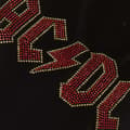 Miniatyrbild 2 av 4: AC/DC Unisex T-shirt med förskönad logotyp för vuxna