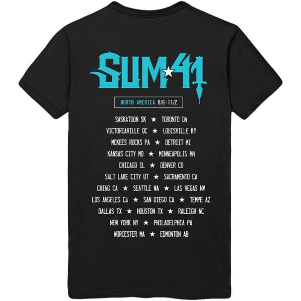 Sum 41 Unisex T-shirt i bomull för vuxna med demon