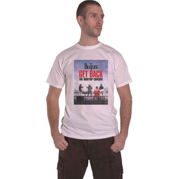 The Beatles Unisex vuxen Rooftop Concert bomulls-T-Shirt för vuxna