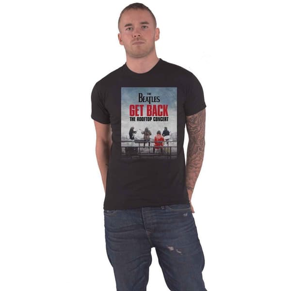 The Beatles Unisex vuxen Rooftop Concert bomulls-T-Shirt för vuxna