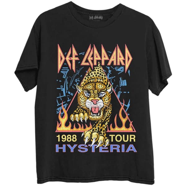Def Leppard Unisex Adult Hysteria ´88 Back Print T-Shirt