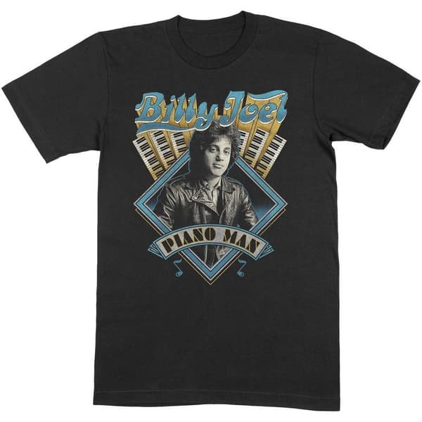 Billy Joel Unisex T-shirt med klavermand til voksne