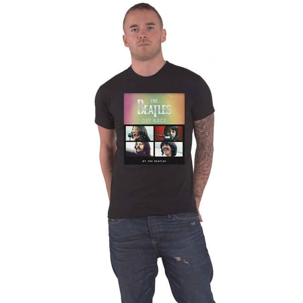 The Beatles Unisex T-shirt för vuxna med album ansikten med gradient