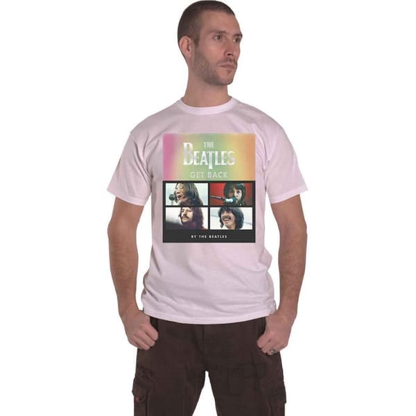 The Beatles Unisex T-shirt för vuxna med album ansikten med gradient