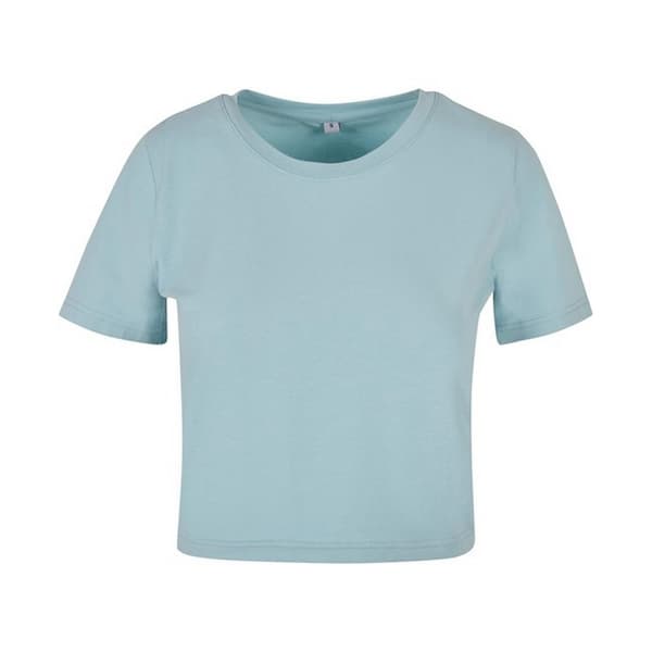 Build Your Brand Womens/Ladies Crop Top Ocean Blue 16 UK