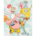 Miniatyrbillede 3 af 5: SpongeBob SquarePants Top med bindebånd foran for piger