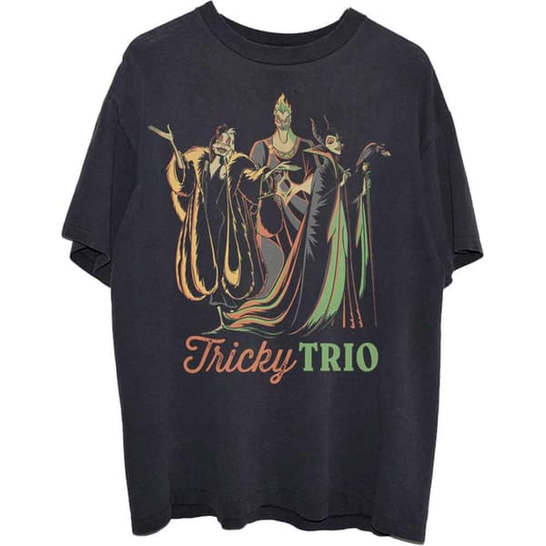 Disney Unisex vuxen Tricky Trio bomulls-T-Shirt för vuxna