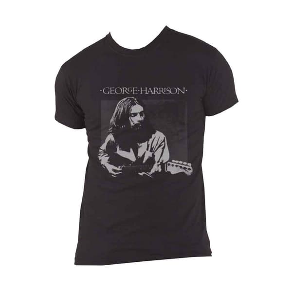 George Harrison Unisex Adult Portrait Cotton T-Shirt Black L