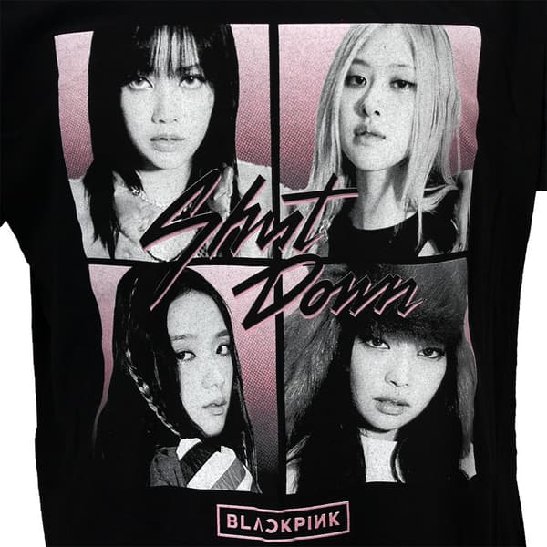 BlackPink Unisex vuxen Shut Down Photo Grid T-Shirt