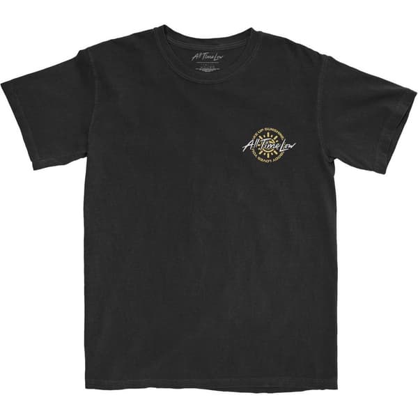 All Time Low Unisex Adult Wake Up Sunshine Track List Cotton T-Shirt