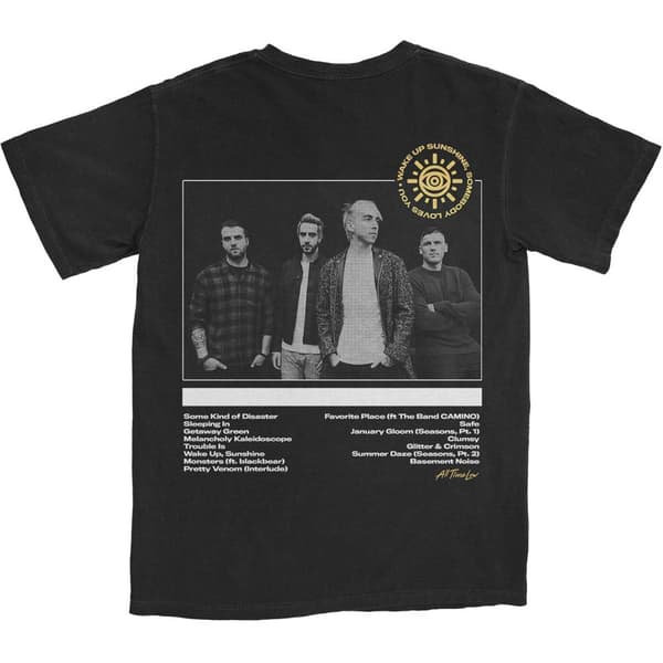 All Time Low Unisex Adult Wake Up Sunshine Track List Cotton T-Shirt