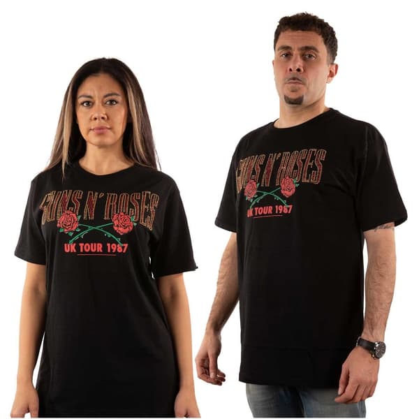 Guns N Roses Unisex Adult 87 Tour Embellished T-Shirt