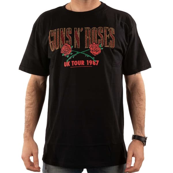 Guns N Roses Unisex Adult 87 Tour Embellished T-Shirt