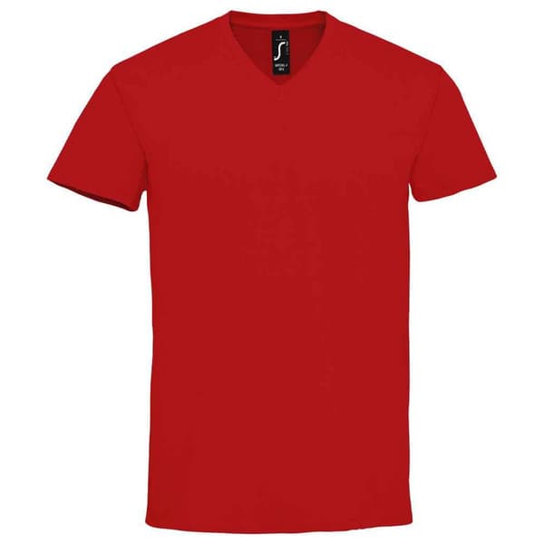 SOLS Imperial T-shirt med V-ringning för män Red XXL