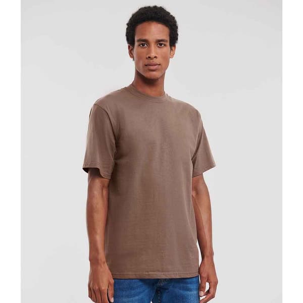 Russell Klassisk T-shirt i ringspunnen bomull för män