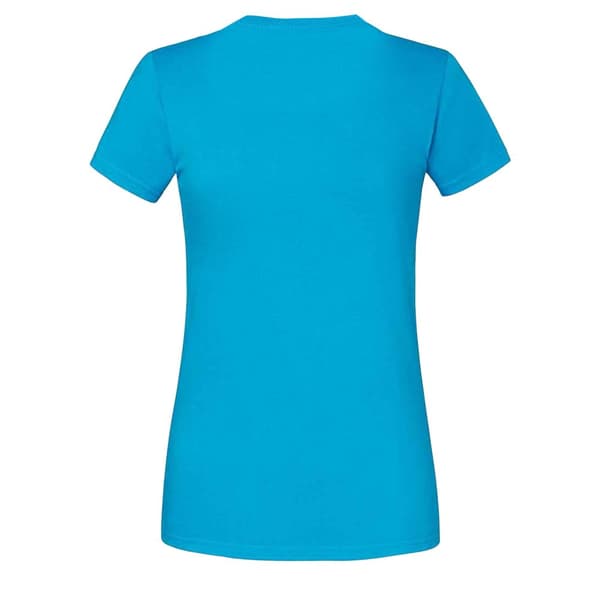 Fruit of the Loom T-shirt i ringspunnen bomull - dam/dam