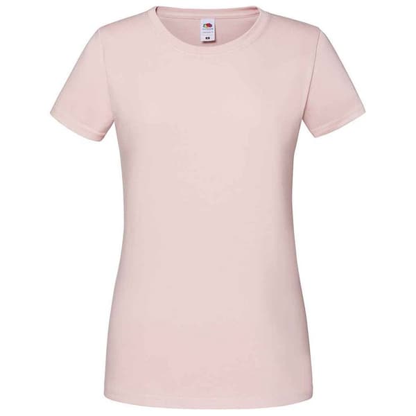 Fruit of the Loom T-shirt i ringspunnen bomull - dam/dam