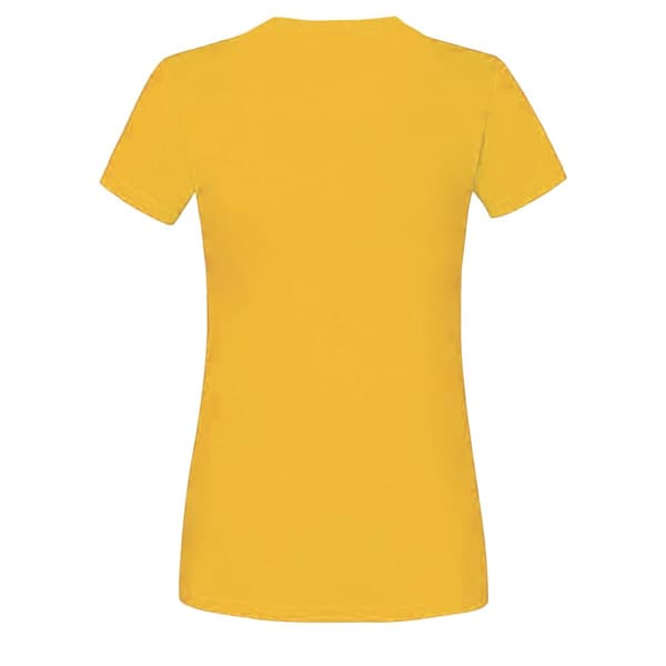 Fruit of the Loom T-shirt i ringspunnen bomull - dam/dam