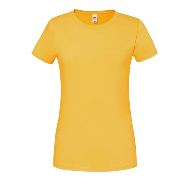 Fruit of the Loom T-shirt i ringspunnen bomull - dam/dam