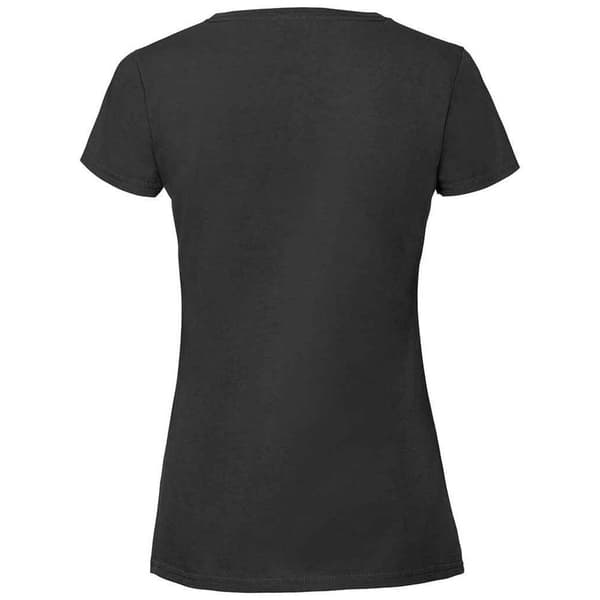 Fruit of the Loom Ikonisk ringspundet bomulds-T-shirt til kvinder/damer