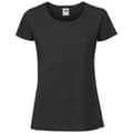 Miniatyrbillede 1 af 3: Fruit of the Loom Ikonisk ringspundet bomulds-T-shirt til kvinder/damer