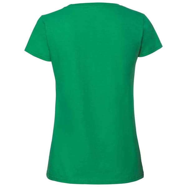 Fruit of the Loom T-shirt i ringspunnen bomull - dam/dam