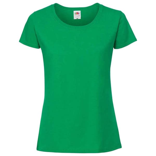 Fruit of the Loom T-shirt i ringspunnen bomull - dam/dam