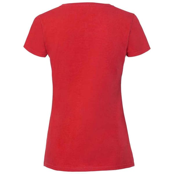 Fruit of the Loom T-shirt i ringspunnen bomull - dam/dam