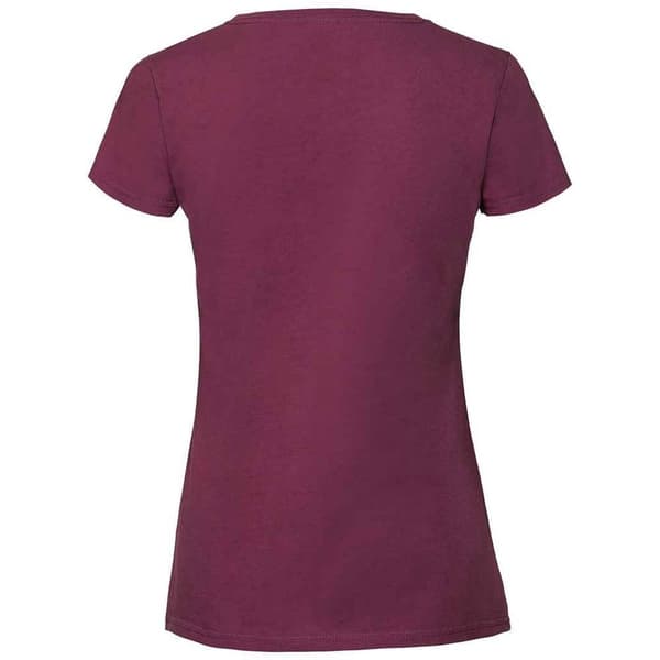 Fruit of the Loom T-shirt i ringspunnen bomull - dam/dam