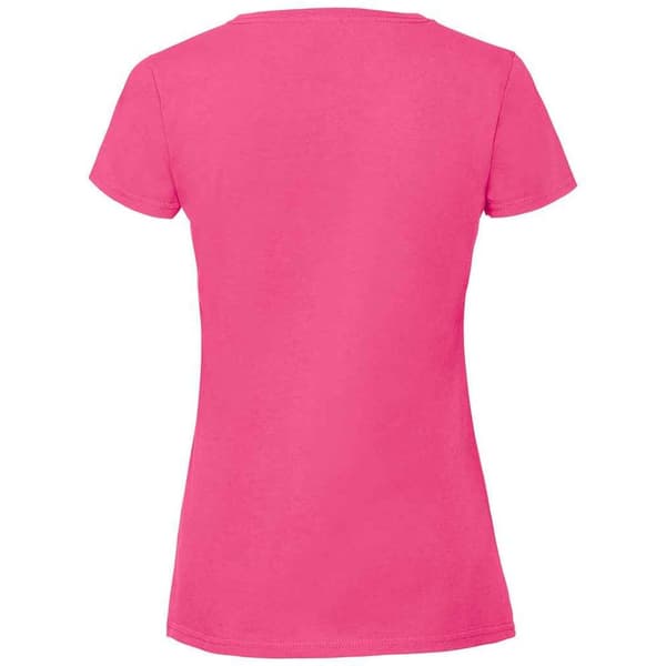 Fruit of the Loom T-shirt i ringspunnen bomull - dam/dam