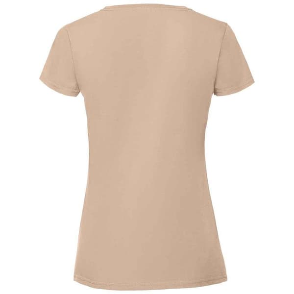 Fruit of the Loom Ikonisk ringspundet bomulds-T-shirt til kvinder/damer