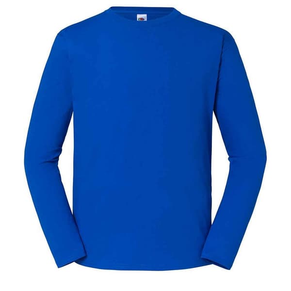 Fruit of the Loom Ikonisk langærmet T-shirt til mænd