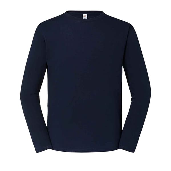 Fruit of the Loom Ikonisk langærmet T-shirt til mænd