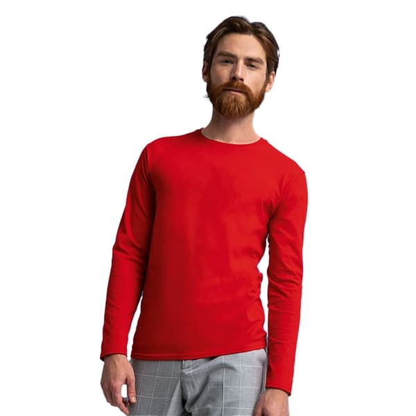 Fruit of the Loom Ikonisk langærmet T-shirt til mænd