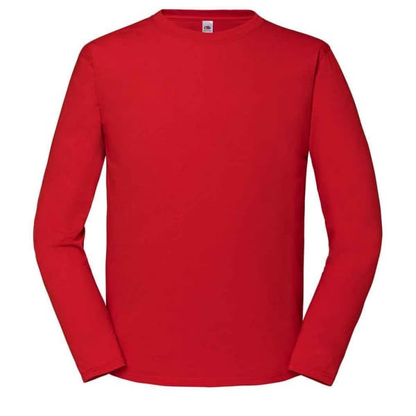 Fruit of the Loom Ikonisk langærmet T-shirt til mænd