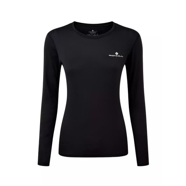 Ronhill Kvinnor/Damer Core långärmad T-shirt med lång ärm Black 8 UK