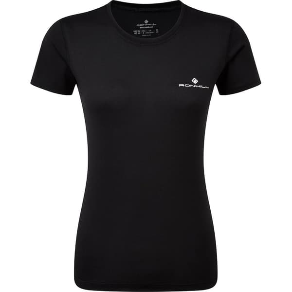 Ronhill Womens/Ladies Core T-Shirt Black 14 UK