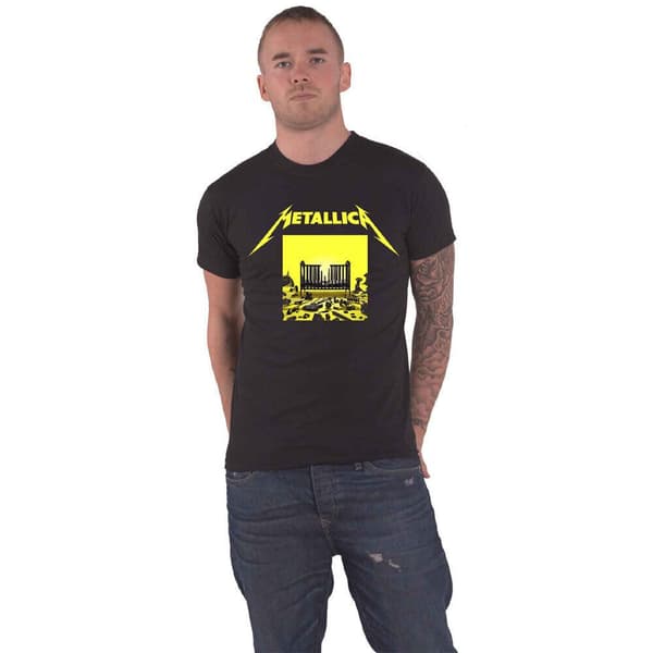 Metallica Unisex T-shirt i bomuld med 72 sæsoner i firkantet form til voksne med rygtryk
