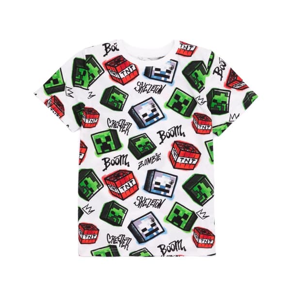 Minecraft Børne/børn Creeper T-shirt (pakke med 2 stk.)