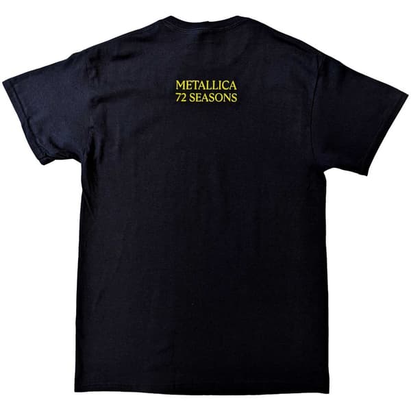 Metallica Mens 72 Seasons Burnt Crib Cotton T-Shirt