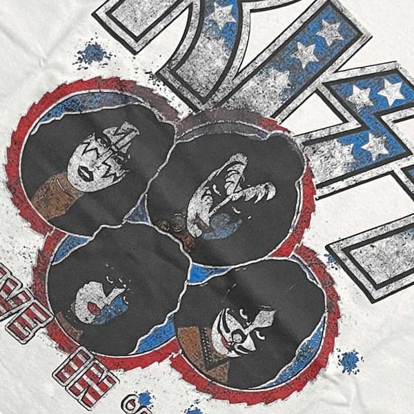 Kiss Unisex T-shirt til voksne, der lever i ´77