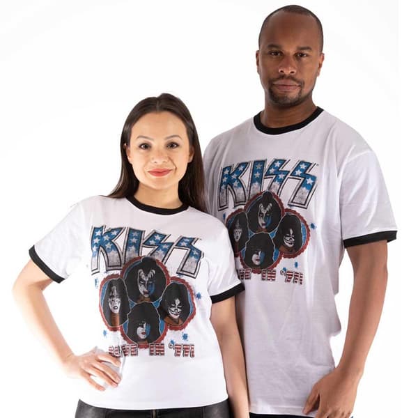 Kiss Unisex T-shirt til voksne, der lever i ´77